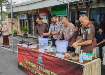 Barang Bukti 77 Perkara Inkrah Dimusnahkan