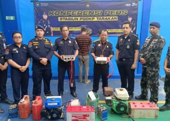 Penangkapan Ikan dengan Setrum, Dua Orang Diamankan PSDKP Tarakan