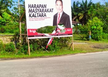 Tim Relawan Menduga Kuat Sejumlah APK Sulaiman Dirusak menggunakan Benda Tajam