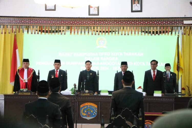 30 Anggota DPRD Tarakan Terpilih telah Dilantik