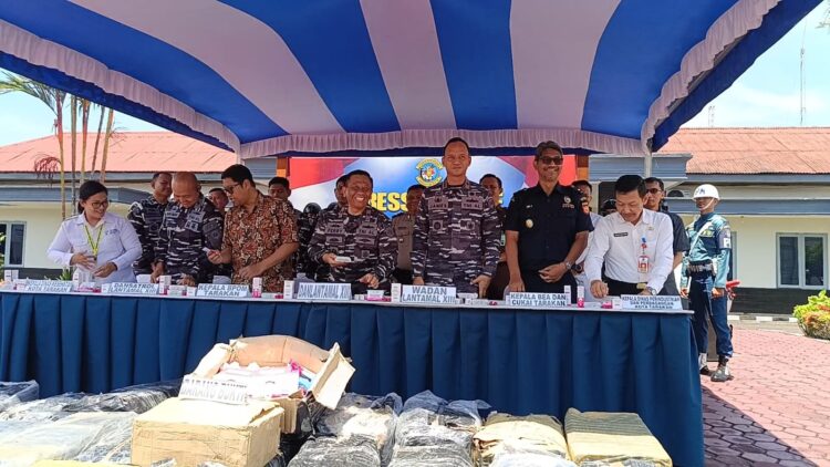Penyelundupan Kosmetik Ilegal Senilai Ratusan Juta Milik Haji Hasyim Digagalkan Satrol Lantamal XIII