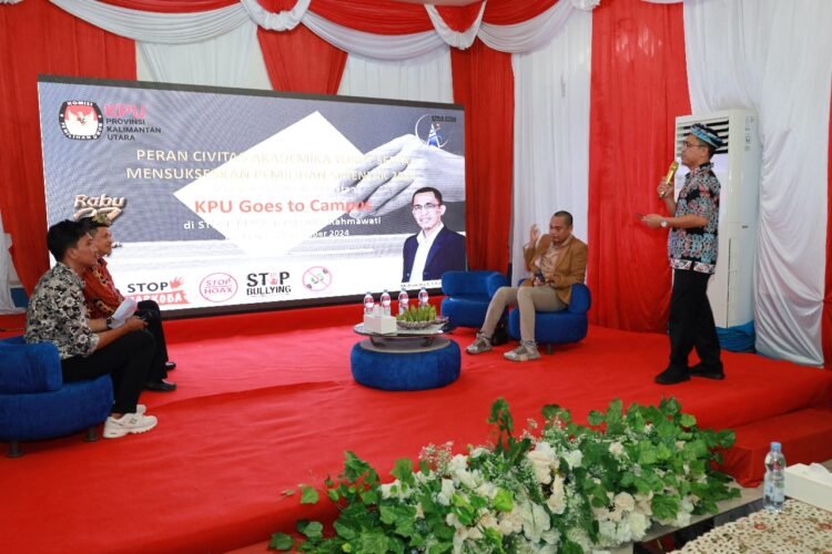 Peningkatan partisipasi pemilih di Kalangan Pemuda, KPU Kaltara Gelar Goes To Campus