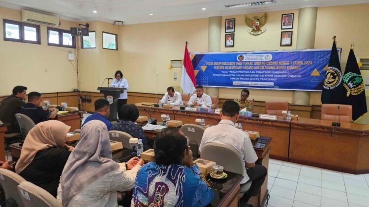 Jelang Implementasi KUHP Baru, Bapas Gelar FGD dengan APH 