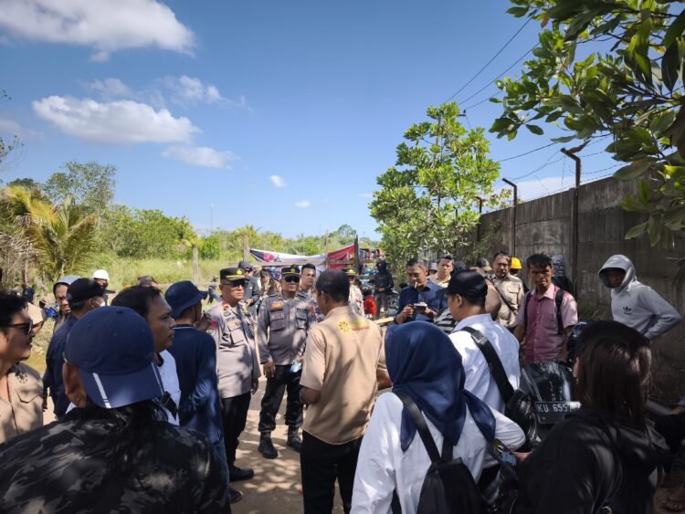 Polres Tarakan Monitoring Mediasi Aksi Protes Warga di Sekitar PT. PRI Tarakan Utara