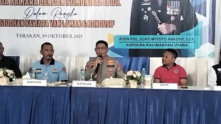 Kapolda Bersilahturahmi dengan Pengemudi Ojol sekaligus Deklarasi Damai 
