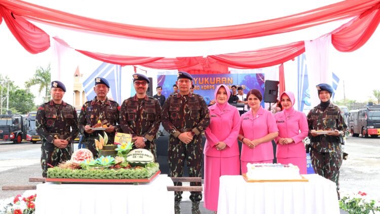 Kapolda Kaltara Pimpin Upacara HUT ke-80 Korps Brimob Polri