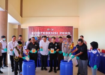 Polda Musnahkan Barang Bukti Narkotika Jenis Sabu Sebanyak 4.533,24 gram