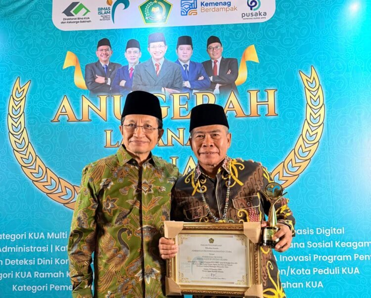 Peduli KUA, Pemprov Kaltara Raih Penghargaan Anugerah Layanan KUA 2025