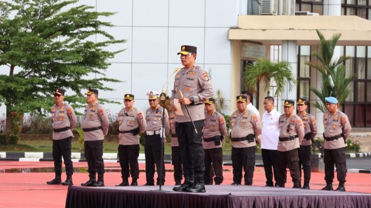 Kapolda Kaltara Pimpin Apel Pagi, Tekankan Kesiapsiagaan Personel Hadapi Potensi Bencana