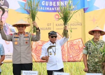 Kapolda Kaltara Hadiri Panen Raya dan Pengumuman Swasembada Pangan Oleh Presiden RI
