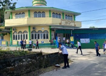 Sambut Ramadhan 1447 H, Lapas Tarakan Gelar Kerja Bakti Bersihkan Masjid Nurul Iman