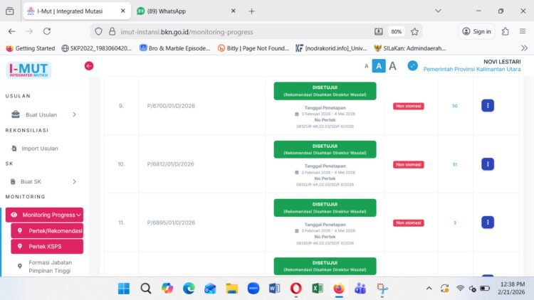 Pelantikan Pejabat Sudah Sesuai Regulasi dan Persetujuan BKN