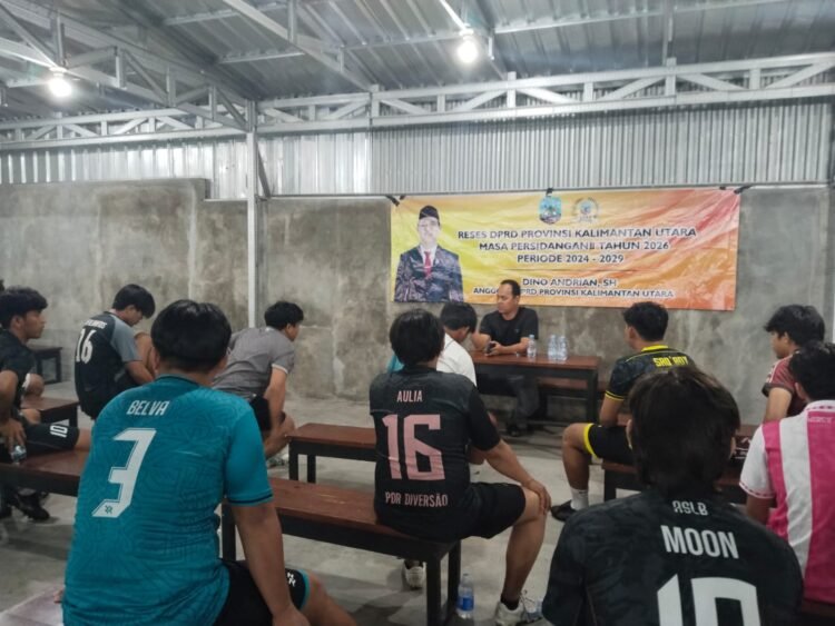 Reses bersama Gen Z, Dino Andrian Dorong Pemprov Kaltara Bangun Fasilitas Olahraga 