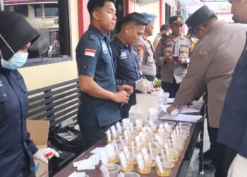 Polres Tarakan Gelar Tes Urine Personel, Hasil Tes Negatif Narkotika
