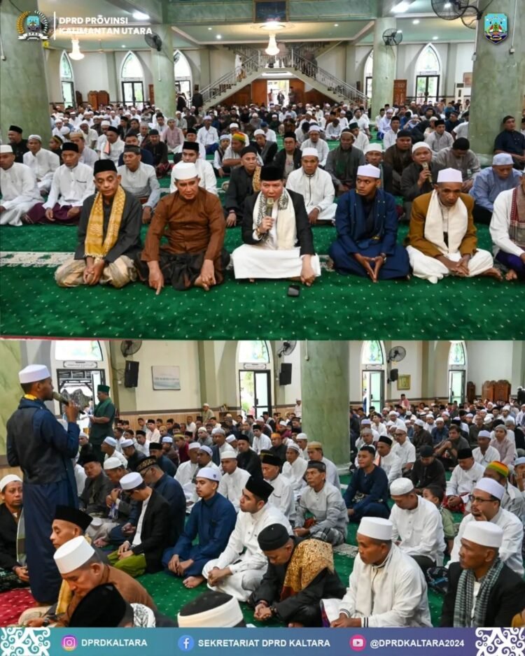 Ketua DPRD Kaltara Solat Ied di Masjid Jami Habib Achmad Al Kaff