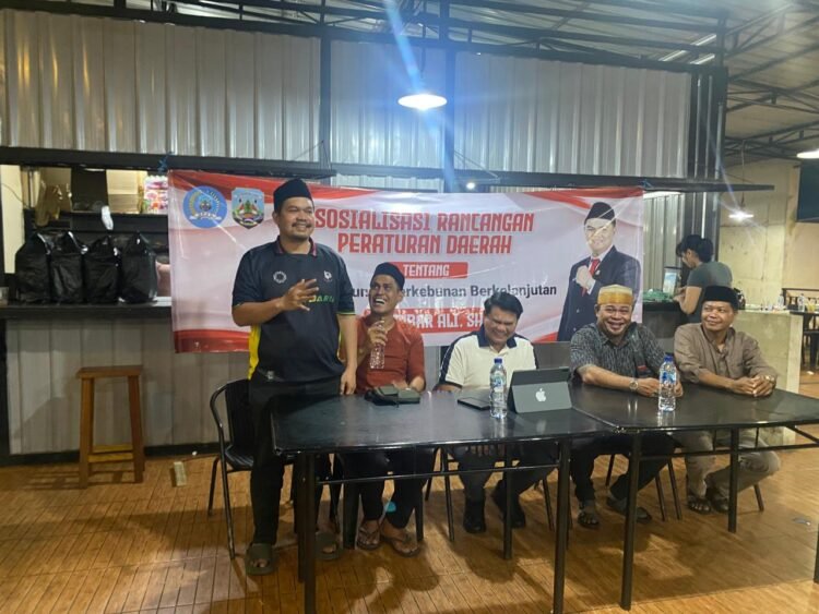 Sosperda Pembangunan Perkebunan Berkelanjutan, H. Akbar Ali sebut Perda ini Berpihak Kepada Kesejahteraan Petani