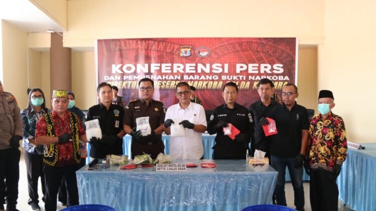 Polda Kaltara Gelar Pemusnahan Barang Bukti Narkoba Periode Februari hingga April