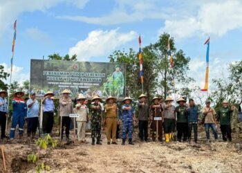 Aksi Tanam Pohon di RTH, Komitmen Kodim Jaga Lingkungan