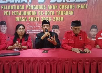 Empat PAC PDI Perjuangan Kota Tarakan Dilantik, Pengurus Didominasi Anak Muda 