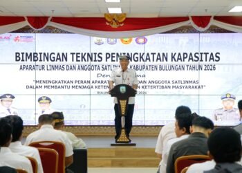 Buka Bimtek Satlinmas Bulungan, Sanusi Tekankan Peran Strategis Linmas 