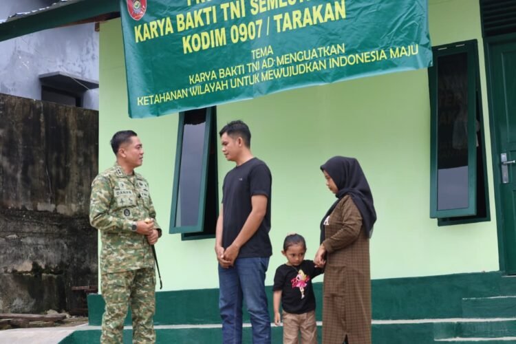 Dandim 0907/Tarakan Serahkan Bantuan RTLH, Wujud Nyata Kepedulian TNI kepada Masyarakat