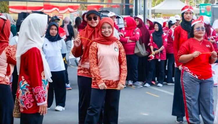 Semarak HUT RI ke-81, DWP Sekretariat DPRD Kaltara Tampil Kompak dan Raih Juara
