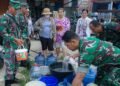 Kodim Tarakan Salurkan 7.000 Liter Air Bersih, Warga Kampung Satu dan Kampung Enam Terbantu