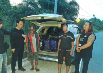 Polda Kaltara Amankan Dua Terduga Pengetap BBM Subsidi, 17 Jeriken Pertalite Disita