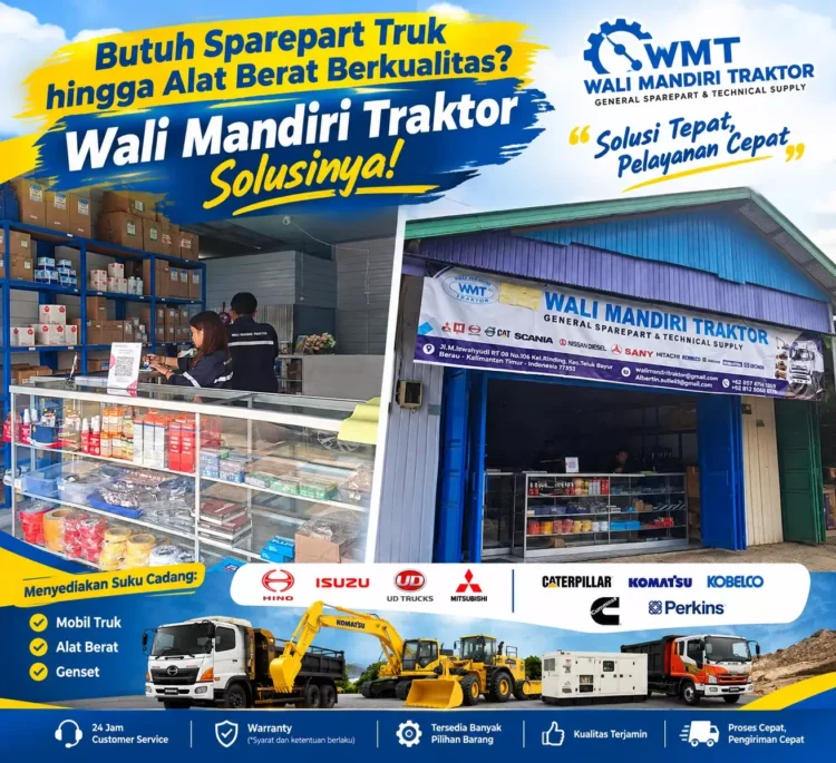 Wali Mandiri Traktor, Solusi Suku Cadang Truk dan Alat Berat dengan Layanan Cepat hingga ke Seluruh Indonesia