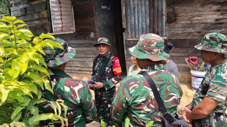 TMMD ke-130 Kodim Tarakan Bedah Rumah Christina Bueharin, Ditargetkan Rampung 10 Hari