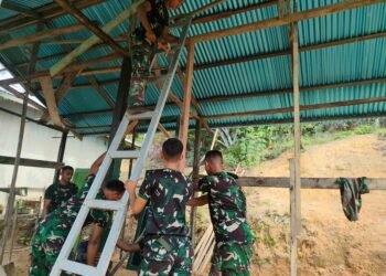 TMMD Kodim Tarakan Bantu Dua Warga Miliki Rumah Layak, Pembangunan Sudirman Kembali Berlanjut