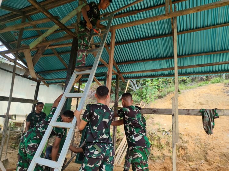 TMMD Kodim Tarakan Bantu Dua Warga Miliki Rumah Layak, Pembangunan Sudirman Kembali Berlanjut