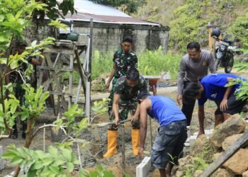 Sumur Bor TMMD Mulai Mengalir, 50 KK di Kampung Satu Skip Segera Nikmati Akses Air Bersih