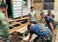 Rumah Lapuk Diperbaiki Satgas TMMD ke-130 Kodim Tarakan, Lamaute Berharap Hunian Lebih Layak