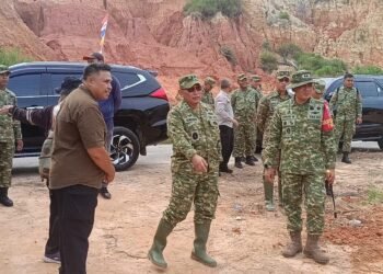 Wasev Mabesad Tinjau Pengerjaan Jalan TMMD di Tarakan, Drainase Jadi Kunci!